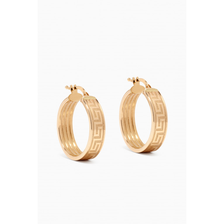 M's Gems - Seta Hoop Earrings in 18kt Yellow Gold