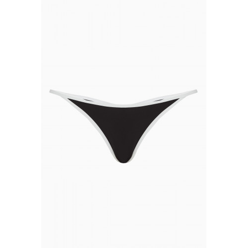 Leslie Amon - Caro Bikini Bottom in Stretch Nylon Black