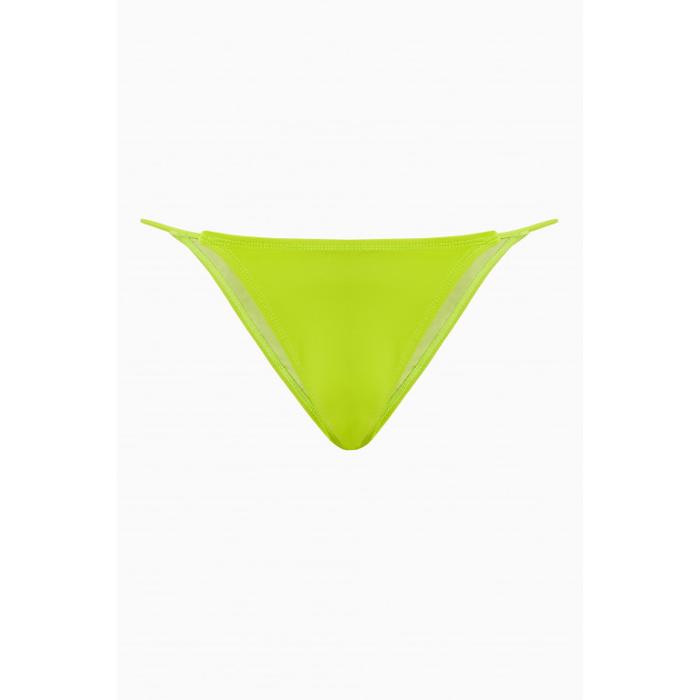 Leslie Amon - Caro Bikini Bottom in Stretch Nylon Green