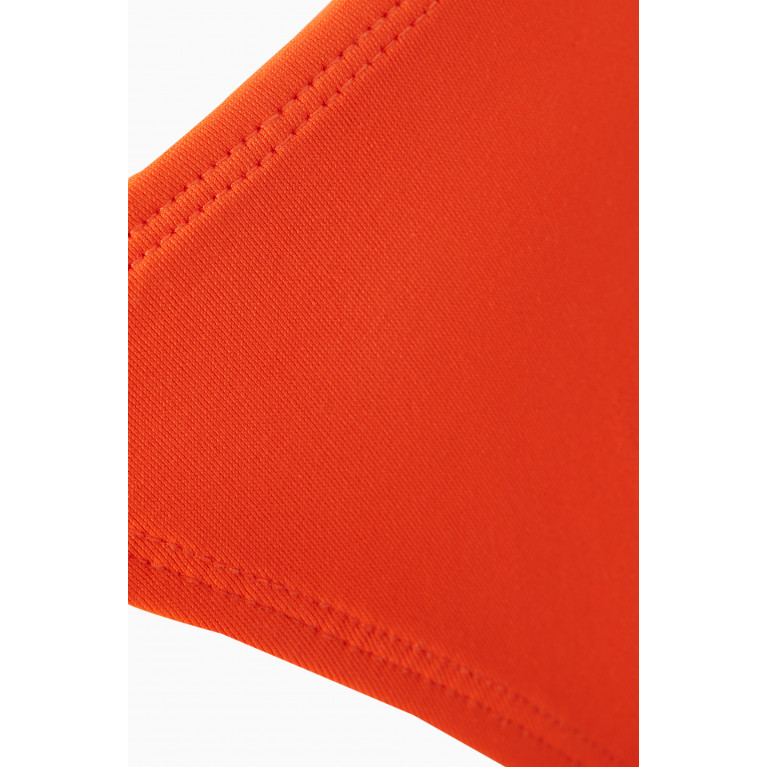 Leslie Amon - Caro Bikini Bottom in Stretch Nylon Orange