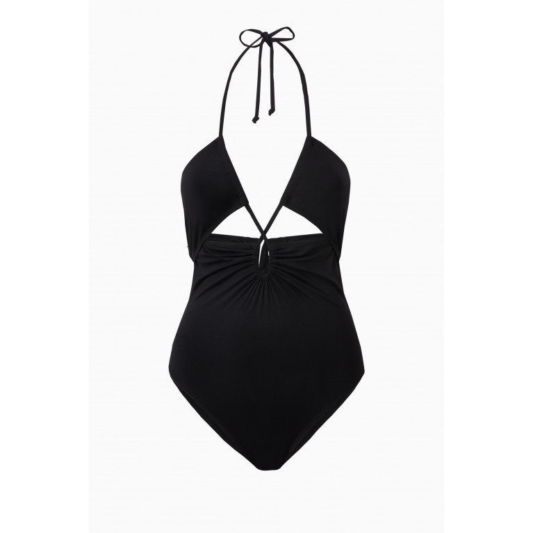 Leslie Amon - Yasmine One-piece Swimsuit in Stretch Nylon Black