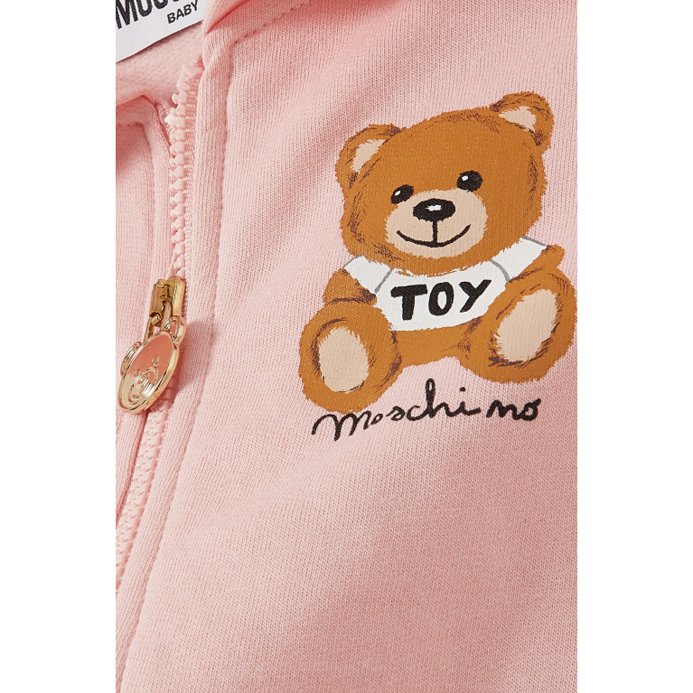 Moschino - Teddy Toy Logo Print Tracksuit in Cotton Jersey