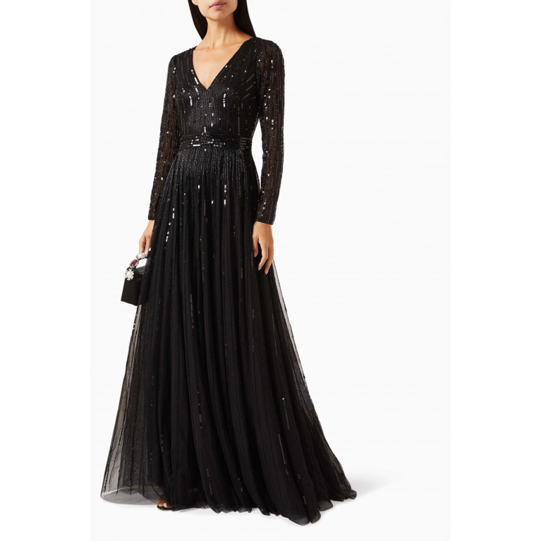 Mac Duggal - Sequin Gown Black