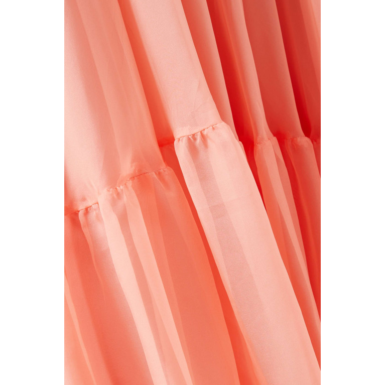 Mac Duggal - Ruffle Tiered Gown in Chiffon Pink
