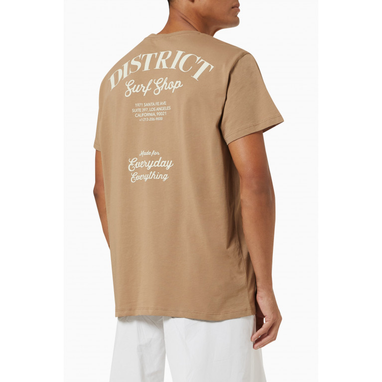 NASS - Huntington District T-shirt in Cotton Jersey Brown