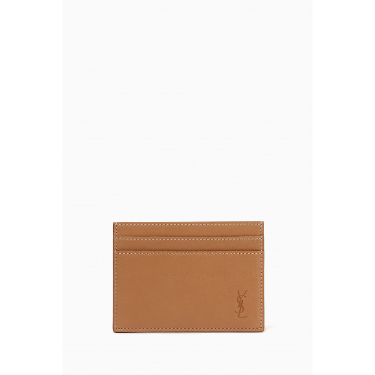 Saint Laurent - Cassandre Shadow Card Case in Smooth-leather