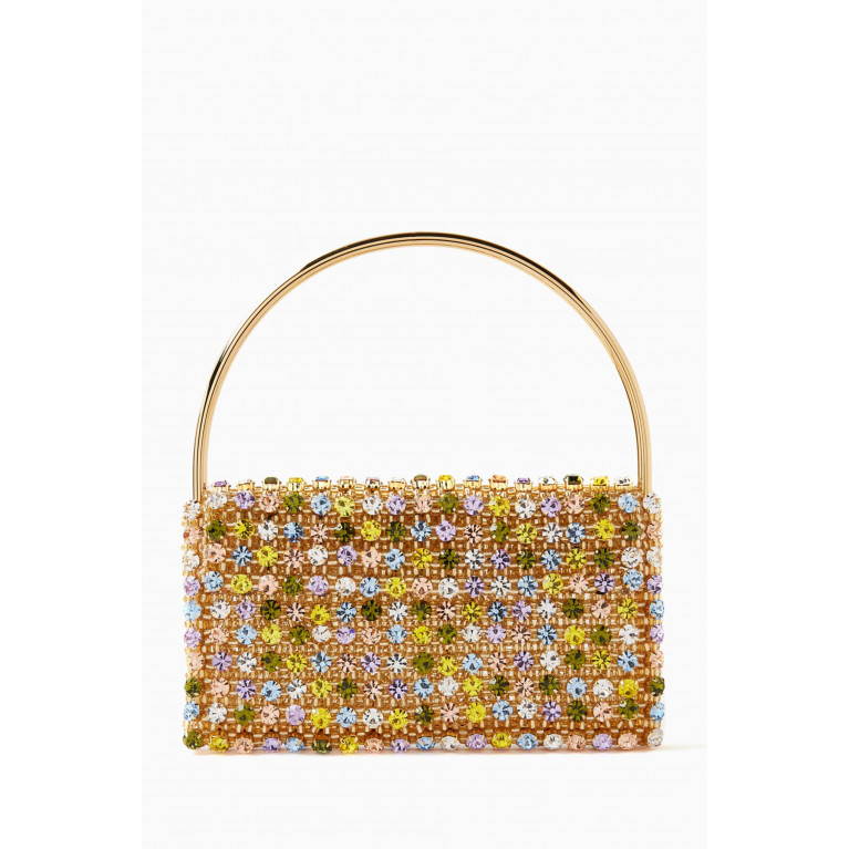 VANINA - Les Nuances Baguette Bag in Crystals & Glass Beads Multicolour