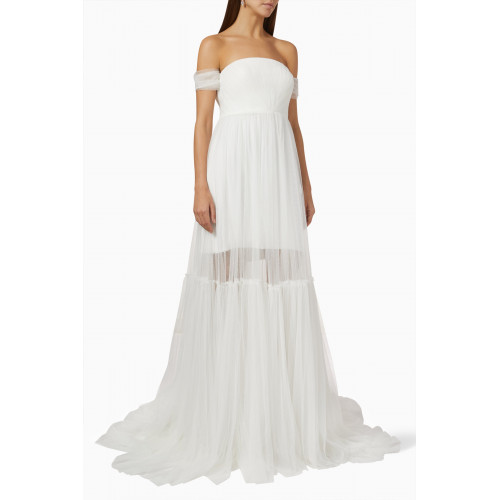 Vera Wang - Clarice Off-the-Shoulder Gown in Tulle