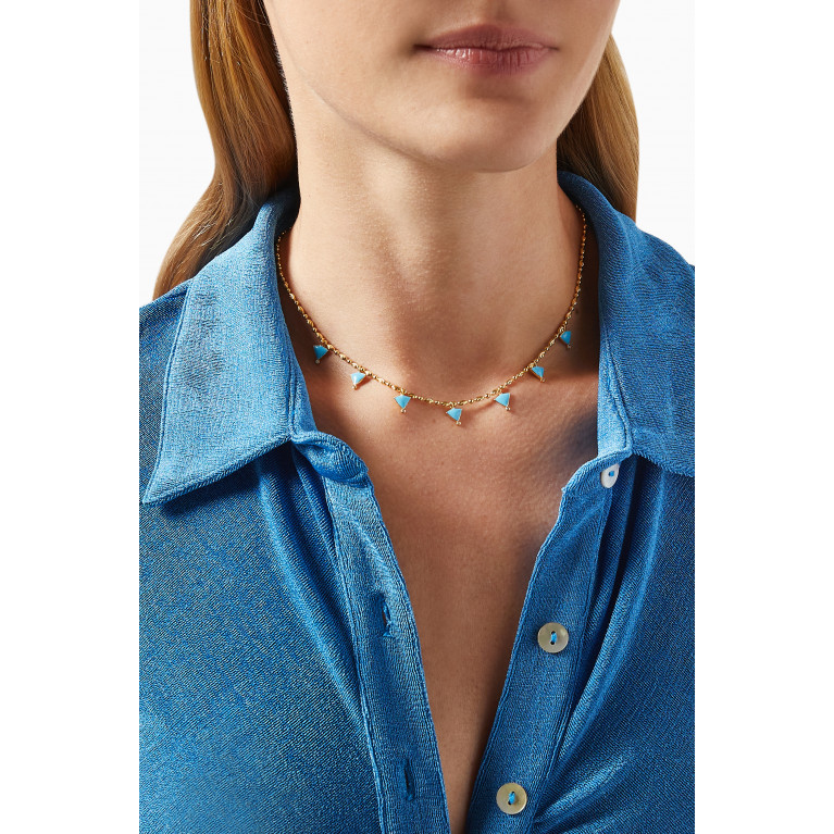 MER"S - Hello Sunny Necklace in 24kt Gold-plated Sterling Silver