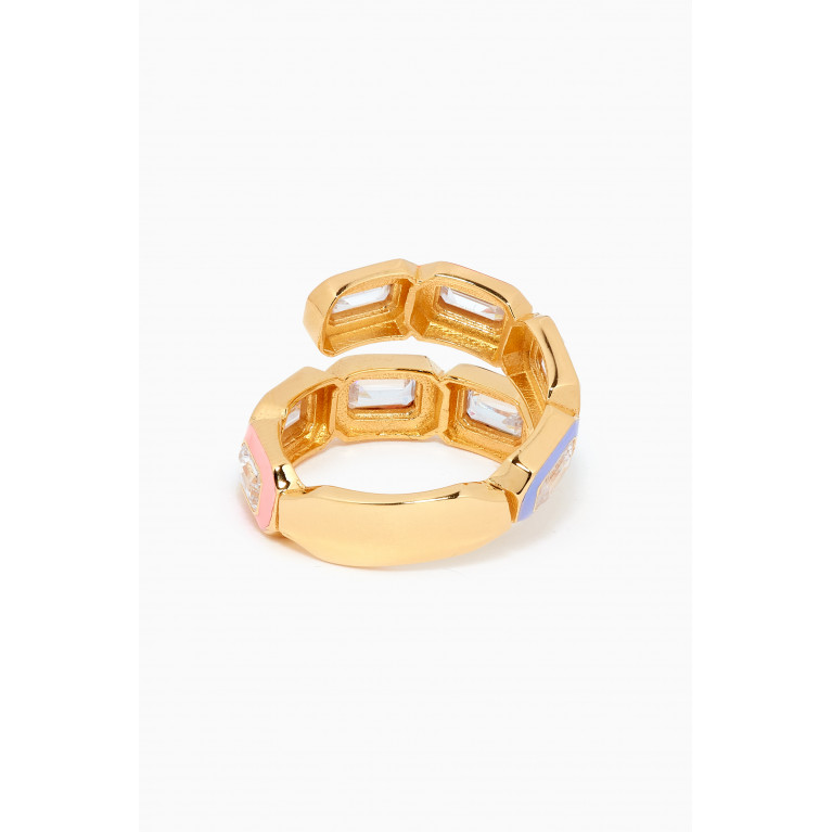 MER"S - Love in Colour Ring in 24kt Gold-plated Sterling Silver