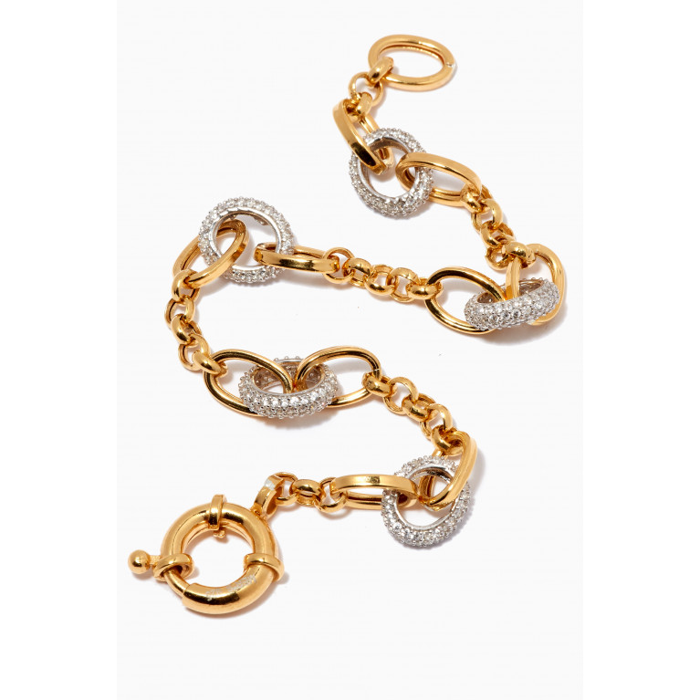 MER"S - Chain Bracelet in 24kt Gold-plated Sterling Silver