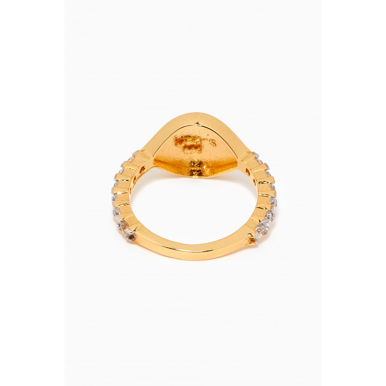 MER"S - All Eyes on Me Ring in 24kt Gold-plated Sterling Silver