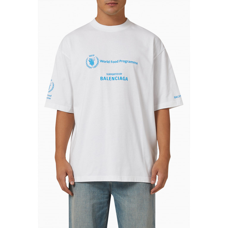 Balenciaga - Logo T-shirt in Organic Cotton Jersey