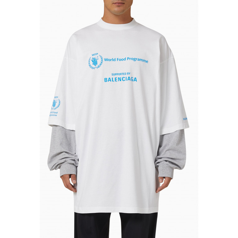 Balenciaga - Double-Sleeve T-shirt in Cotton Jersey
