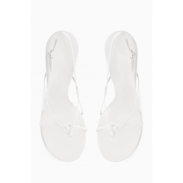 Studio Amelia - Wishbone 90 Sandals in Nappa White