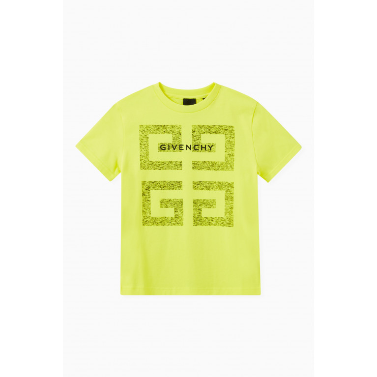 Givenchy - Logo T-shirt in Cotton Yellow