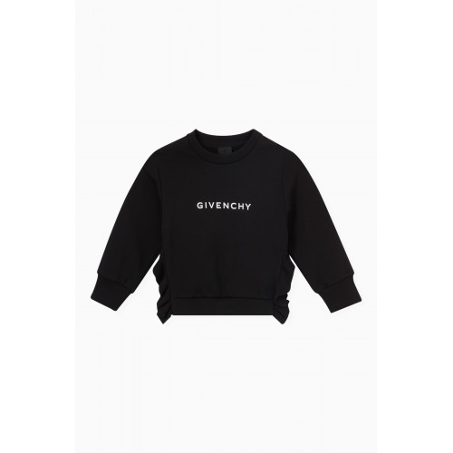 Givenchy - Logo Ruffled Sweatshirt in Cotton