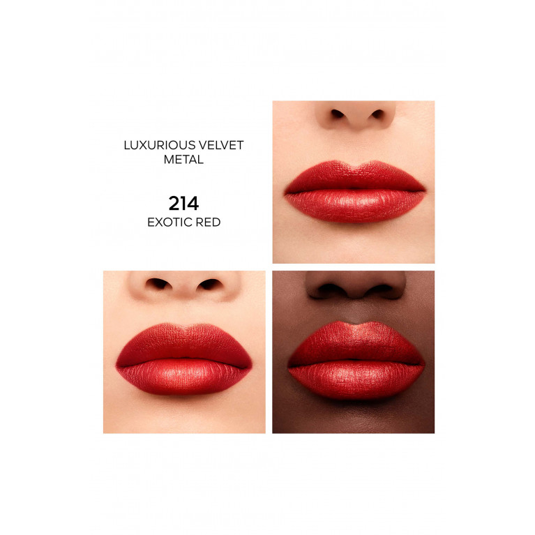 Guerlain - 214 Exotic Red Rouge G Luxurious Velvet Lipstick Refill, 3.5g