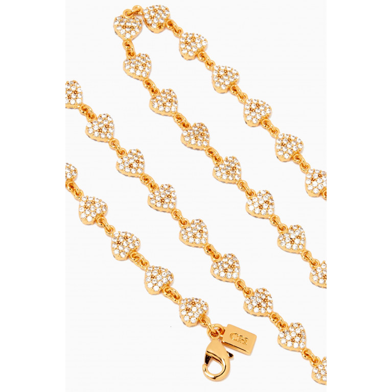 Crystal Haze - Habibti Chain Necklace in 18kt Gold Plating