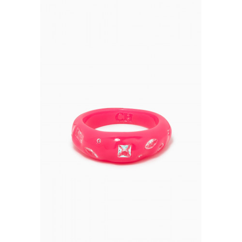 Crystal Haze - Cosmo Ring in Resin Pink