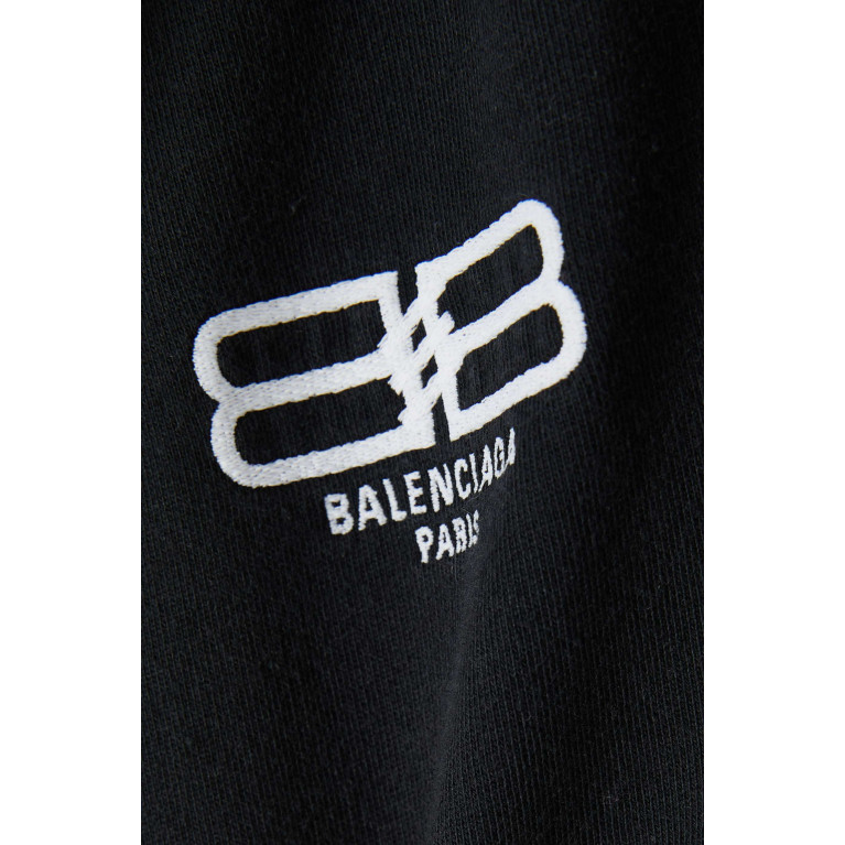 Balenciaga - BB Paris Icon Zip-up Hoodie in Organic Curly Fleece