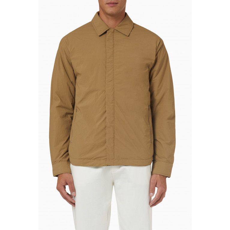 Selected Homme - Lightly Padded Jacket in Crinkled Nylon Neutral