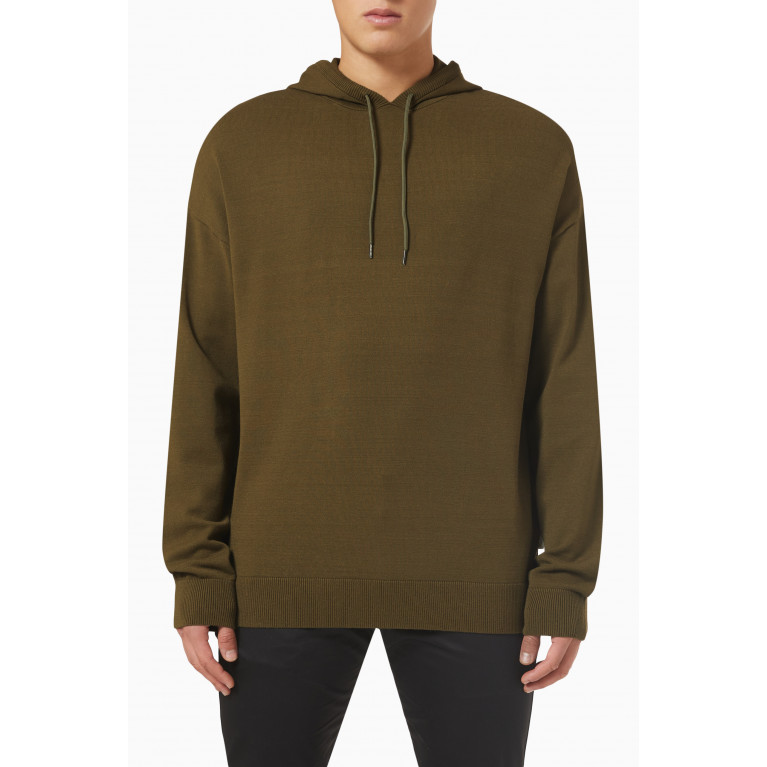 Selected Homme - Hoodie in Cotton Green