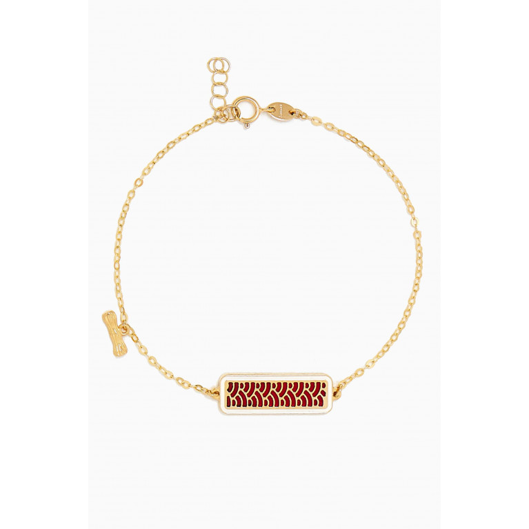 Damas - Amelia Tokyo Rectangle Double-sided Bracelet in 18kt Gold