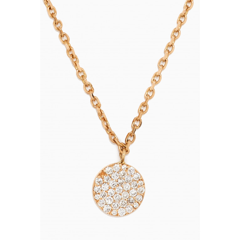 Dima Jewellery - Three Charm Diamond Necklace in 18kt Yellow Gold
