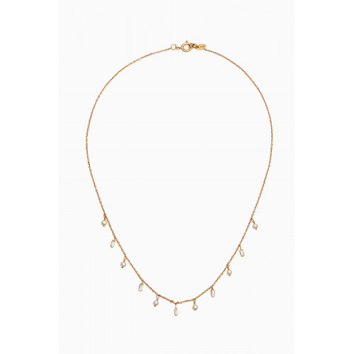 Dima Jewellery - Pearl & Diamond Necklace in 18kt Yellow Gold