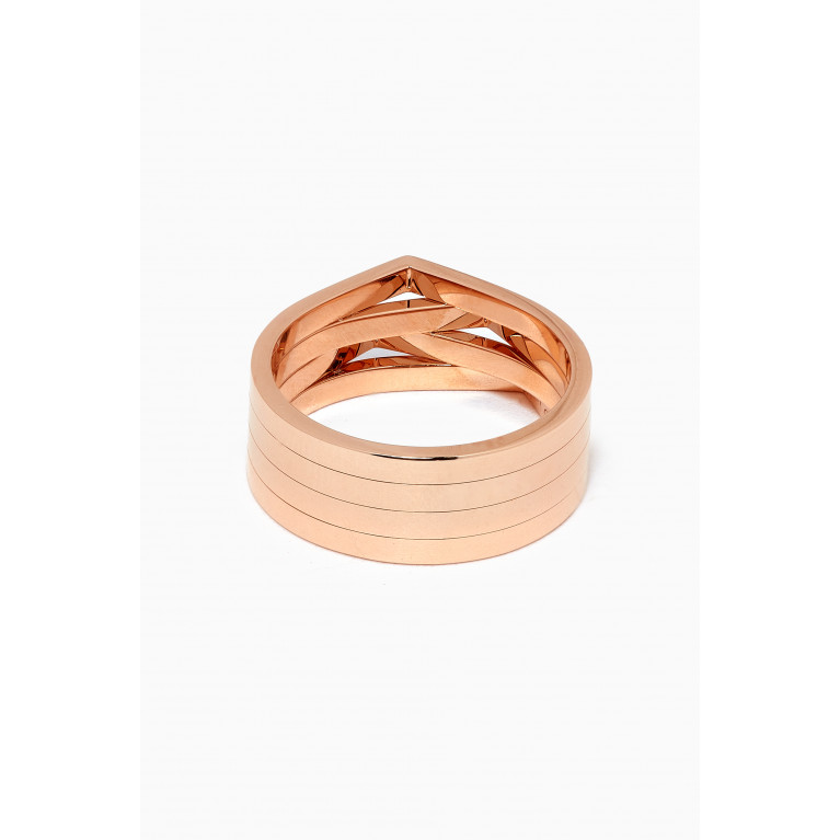 Repossi - Antifer Layered Ring in 18k Rose Gold