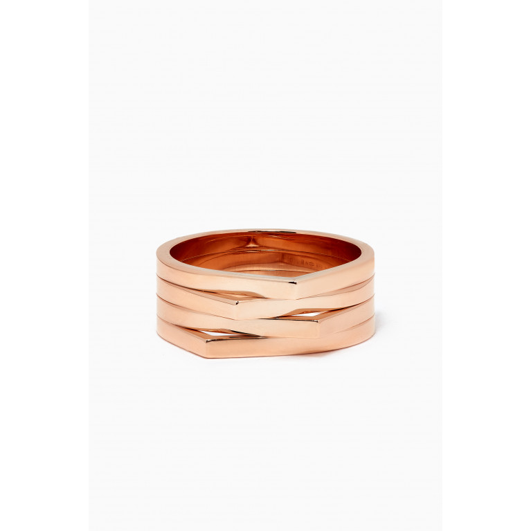 Repossi - Antifer Layered Ring in 18k Rose Gold