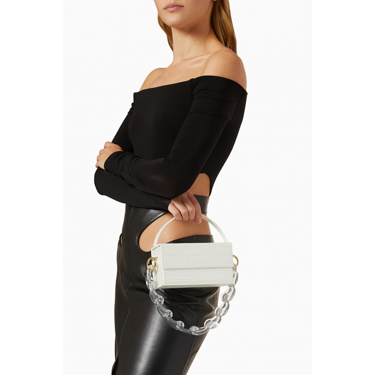 L'AFSHAR - Ida Medium Bag in Croc Leather