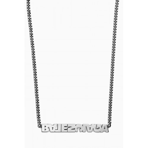 Balenciaga - Typo Turn Necklace in Brass