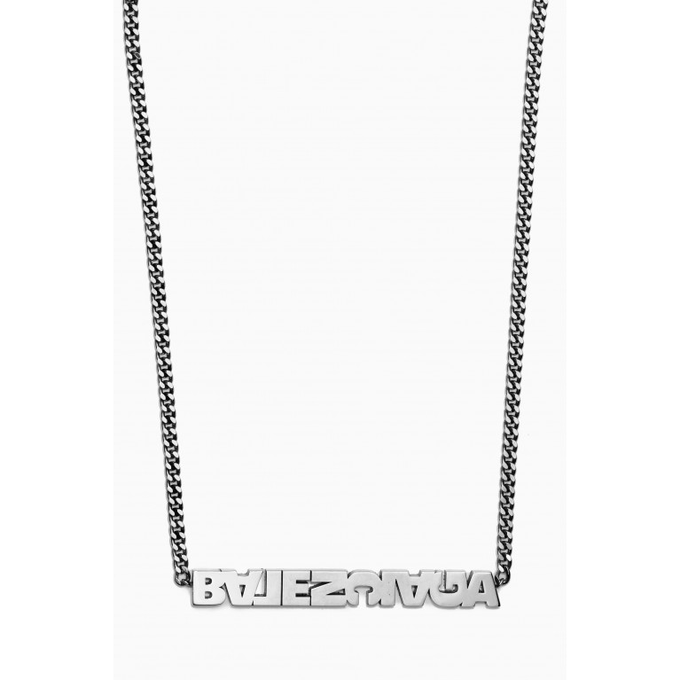 Balenciaga - Typo Turn Necklace in Brass