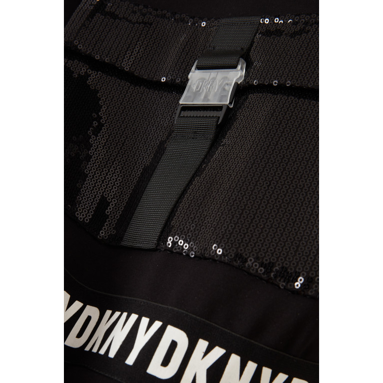 DKNY - Logo Tape Dress in Milano Jersey