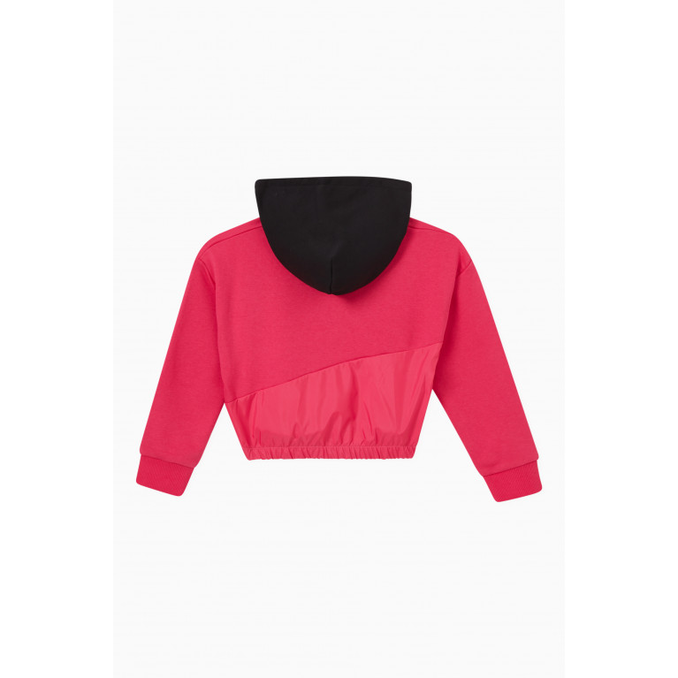DKNY - Logo Patch Hooded Sweatshirt in Cotton Blend
