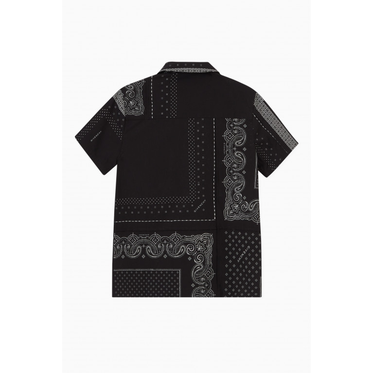 Givenchy - Bandana Zip-up Shirt in Cotton