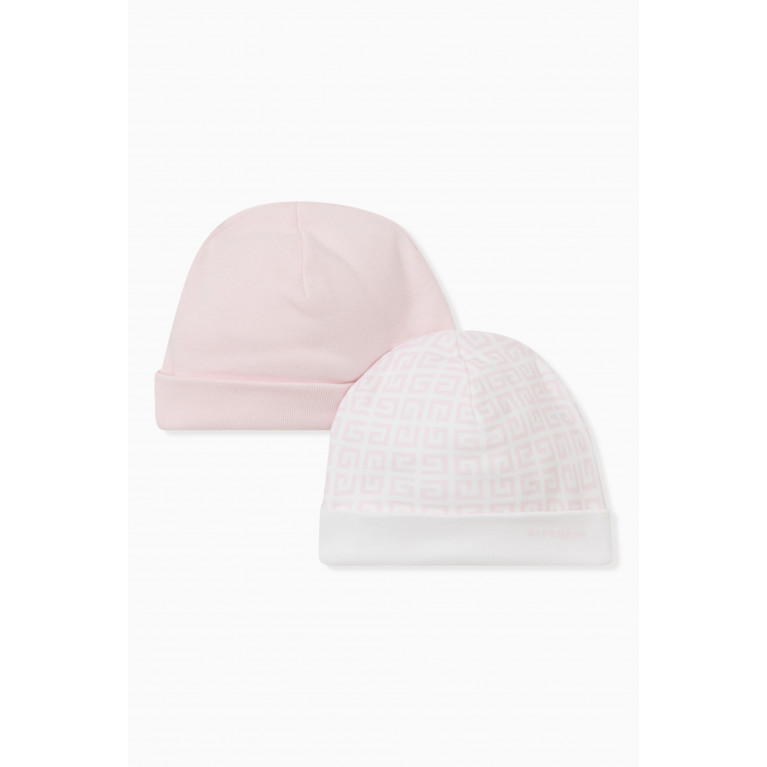 Givenchy - Monogram Beanie Hat Set in Cotton