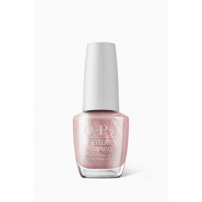 OPI - Intentions are Rose Gold Nature Strong Nail Polish, 0.5 fl oz Brown