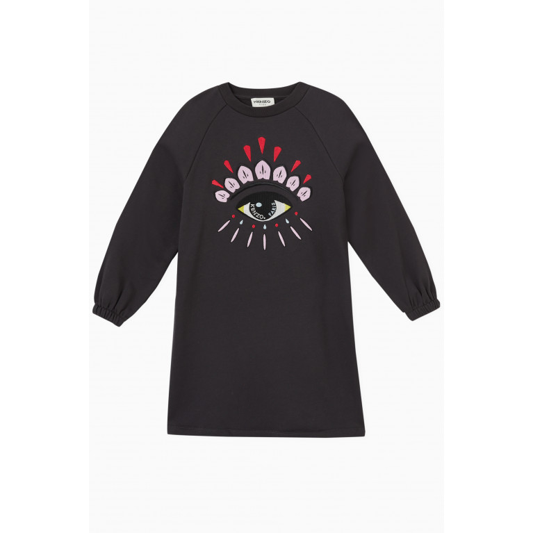 KENZO KIDS - Embroidered Sweater Dress in Cotton
