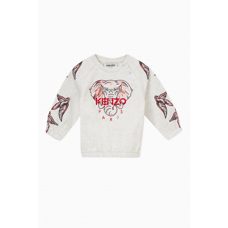 KENZO KIDS - Elephant Sweatshirt in Cotton