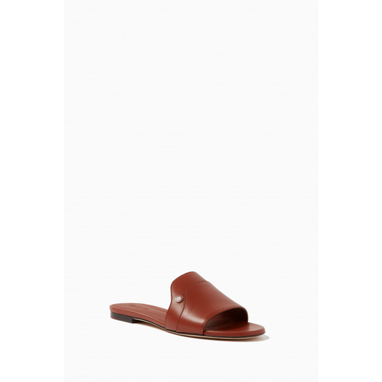 Loro Piana - Sesia Flat Sandals in Smooth Leather