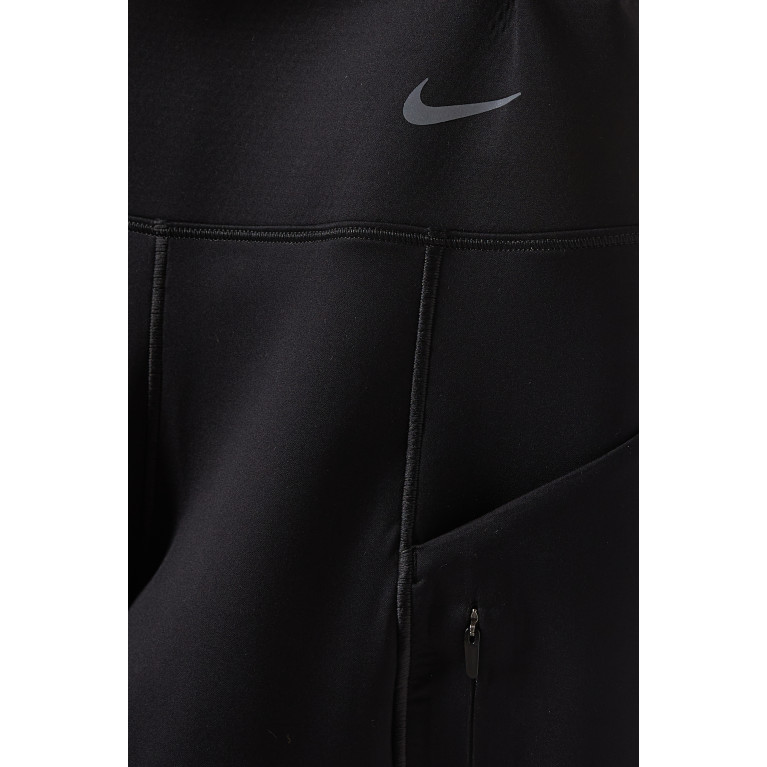 Nike - Dri-FIT Go Medium-rise 7/8 Leggings in Stretch Jersey Black