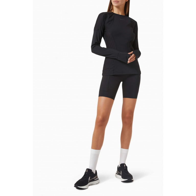 Nike - Dri-FIT Go Medium-rise 8-inch Shorts in Stretch Jersey