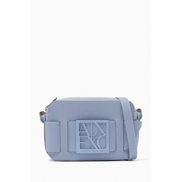 Armani Exchange - AX Plaque Camera Bag Blue