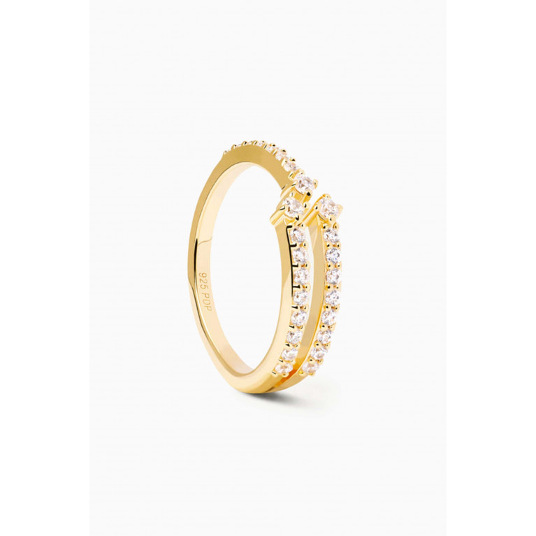 PDPAOLA - Sisi Ring in 18kt Gold-plated Sterling Silver