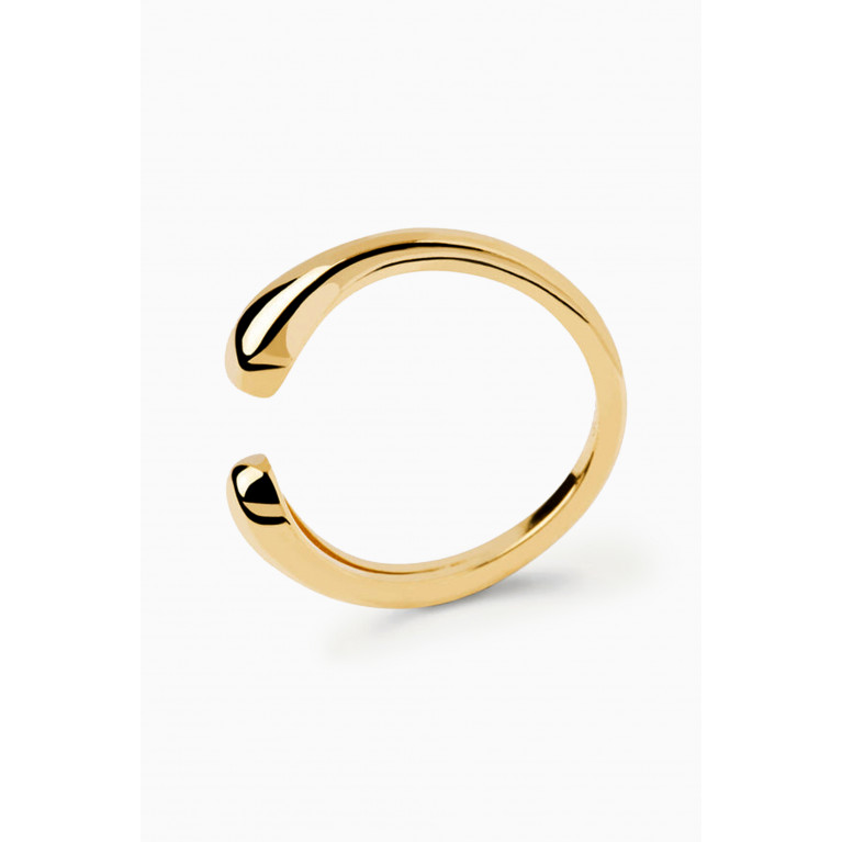 PDPAOLA - Crush Ring in 18kt Gold-plated Sterling Silver