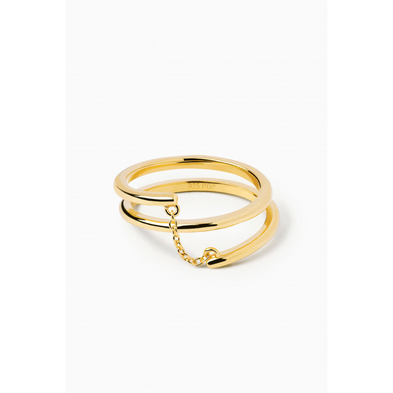 PDPAOLA - Giro Ring in 18kt Gold-plated Sterling Silver