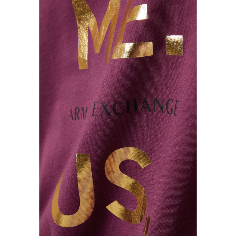 Armani Exchange - AX Logo T-shirt in Cotton Red